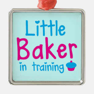 Kleiner BÄCKER im Training Ornament Aus Metall
