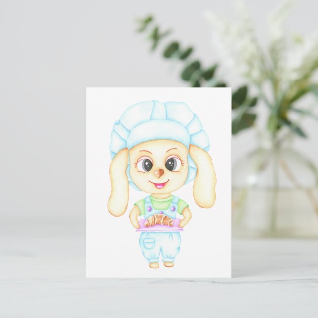 Kleiner Bäcker Postkarte (Stehend Vorderseite)