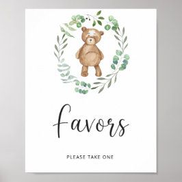 kleiner Bär ist auf dem Weg \ Favors Poster