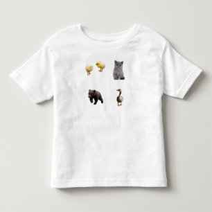 Kleiner-Bär-Kleinkind-T-Shirt, Süße Tierfreunde Kleinkind T-shirt