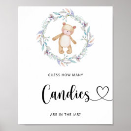 Kleiner Bär rächte, wie viele Bonbons Poster