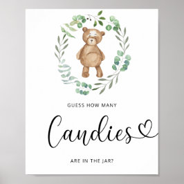 Kleiner Bär rächte, wie viele Bonbons Poster