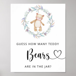 Kleiner Bär, rate wie viele Teddybären Poster
