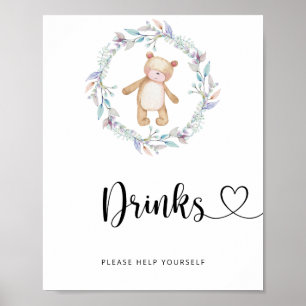 kleiner Bär Trinkt bedient euch Poster