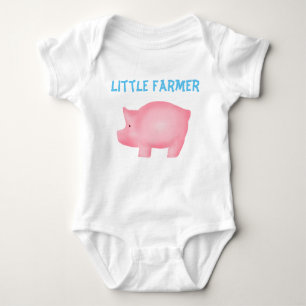 Kleiner Bauer Pig Custom Bodysuit Baby Strampler
