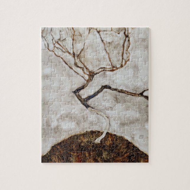 Kleiner Baum im Spätherbst von Egon Schiele (Vertikal)