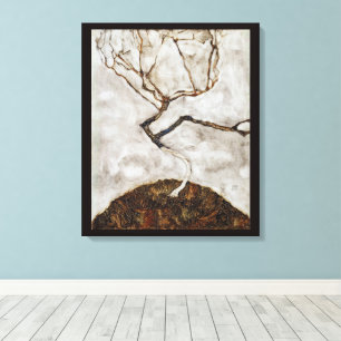 Kleiner Baum im Spätherbst von Egon Schiele Leinwanddruck