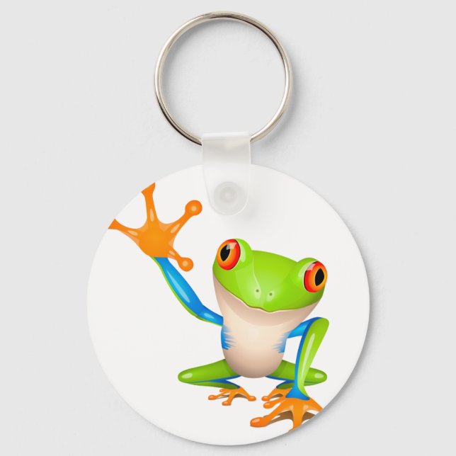 Kleiner Baumfrosch Schlüsselanhänger (Vorderseite)