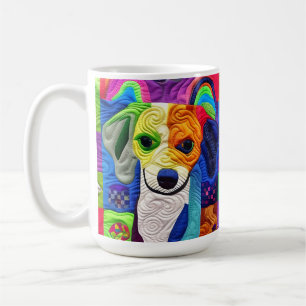Kleiner Beagle-Welpe-Quilt wie Design Kaffeetasse