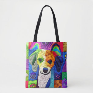 Kleiner Beagle-Welpe-Quilt wie Design Tasche