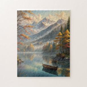 Kleiner Bergsee im Herbst