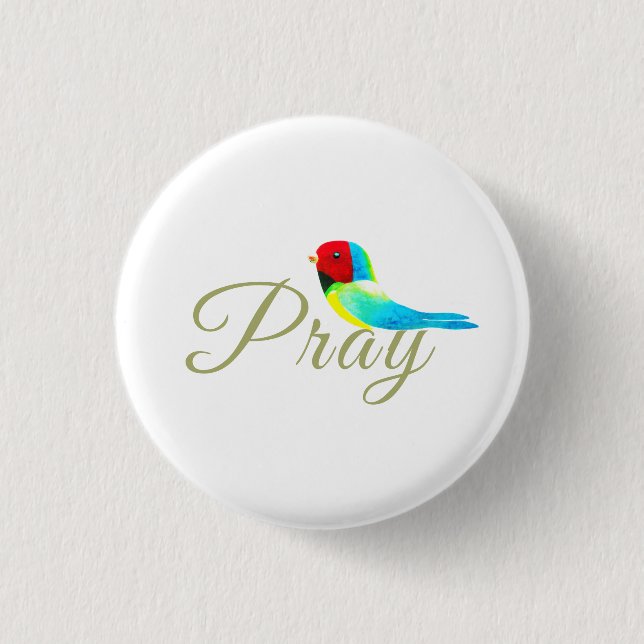 Kleiner Betvogel  Button (Vorderseite)
