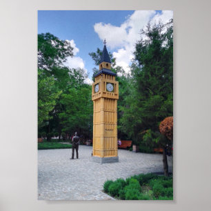 Kleiner Big Ben in der Ukraine Poster