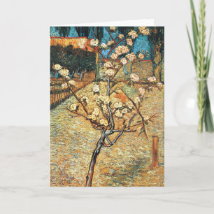 Kleiner Birnbaum in Blüte von Vincent van Gogh Karte