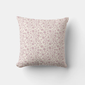 Kleiner Block Druckfloral - Rosa Kissen