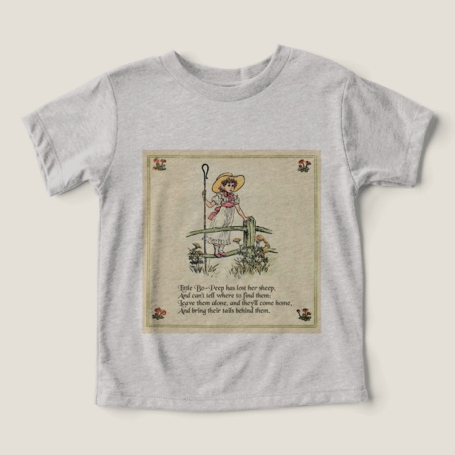 Kleiner Bo-Peep: Klassisches Kate Greenaway-Kinder (Design Vorderseite)