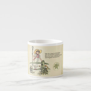 Kleiner Bo-Peep: Klassisches Kate Greenaway-Kinder Espressotasse