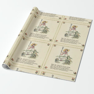 Kleiner Bo-Peep: Klassisches Kate Greenaway-Kinder Geschenkpapier