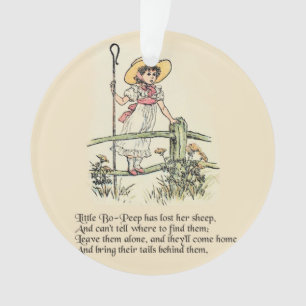 Kleiner Bo-Peep: Klassisches Kate Greenaway-Kinder Ornament