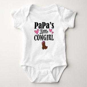 KLEINER Bodysuit Ein-PC das COWGIRL des PAPAS Baby Strampler
