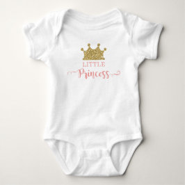 Kleiner Bodysuit in Rosa und Gold Baby Strampler