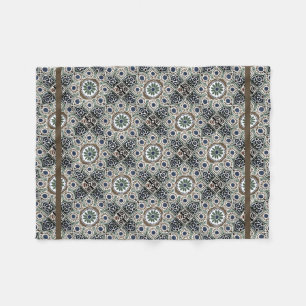 Kleiner Boho mit tan medallien Fleece Blanket