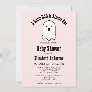 Kleiner BOO auf dem Weg Halloween-Geister-Babypart Einladung