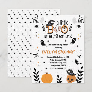 kleiner Boo-Baby Halloween-Baby-Party Ankündigung