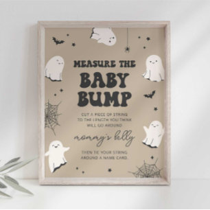Kleiner Boo - Größe des Babybauchs - Babyparty-Sch Poster