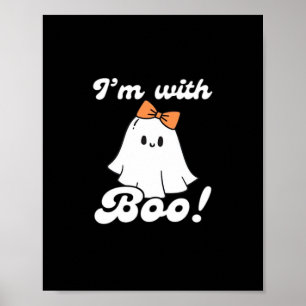 Kleiner Boo Halloween Druck Design Poster