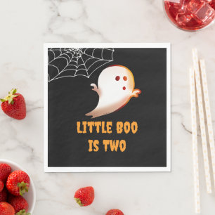 Kleiner Boo ist zwei Halloween Süß 2. Geburtstag Serviette