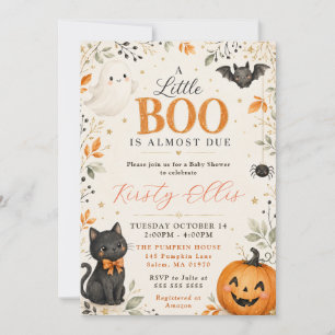 Kleiner Boo kommt bald Baby-Party Einladung