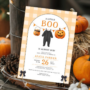 Kleiner Boo kommt bald Halloween-Baby-Bash Einladung