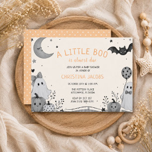 Kleiner Boo kommt bald Halloween-Baby-Party Einladung