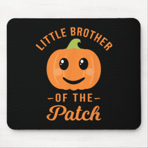 Kleiner Bruder des Patchkürbiskatzens Halloween Mousepad