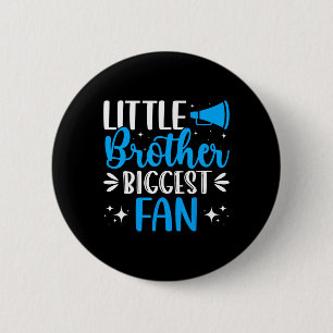 Kleiner Bruder größter Fan - Lustiger Cheerleading Button