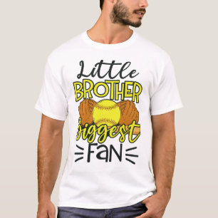 Kleiner Bruder größter Fan Softball T-Shirt