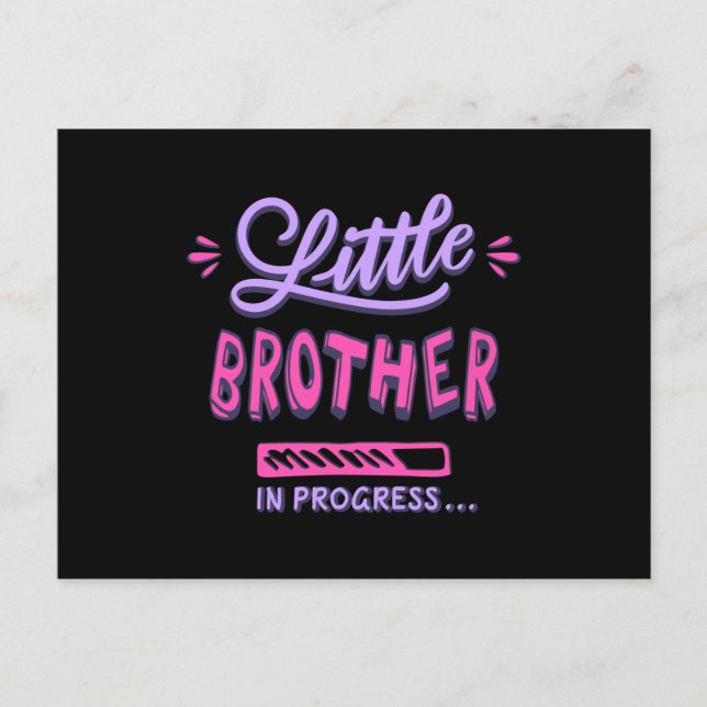 Kleiner Bruder im Gange Postkarte (Vorderseite)