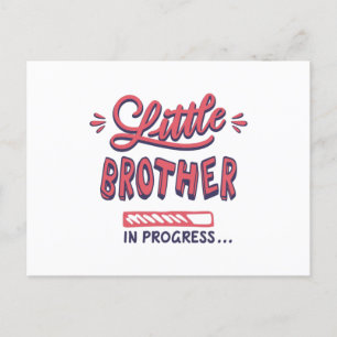 Kleiner Bruder im Gange Postkarte