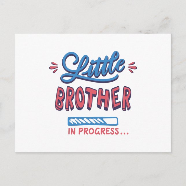 Kleiner Bruder im Gange Postkarte (Vorderseite)