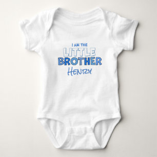 Kleiner Bruder Junge Süß Personalisierte Neugebore Baby Strampler