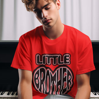Kleiner Bruder, jüngerer Bruder Herz Graphic Mens T-Shirt