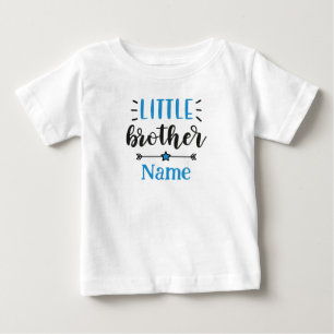 Kleiner Bruder Personalisierter Name Niedlich Baby T-shirt