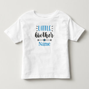 Kleiner Bruder Personalisierter Name Süß Kleinkind T-shirt