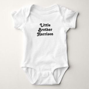 kleiner Bruder Schwarz-weißer individuelle Name ni Baby Strampler