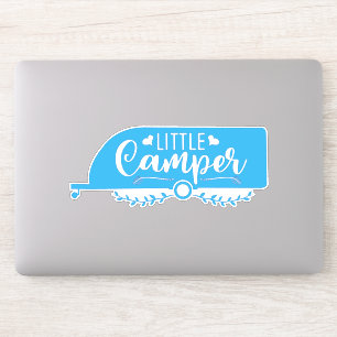 Kleiner Camper, blaue Karawane, Niedlicher Anhäng Aufkleber