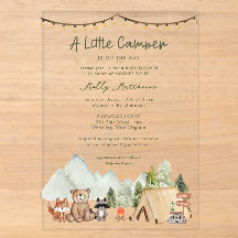 Kleiner Camper Woodland Rustikale Babyparty