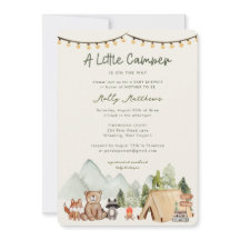 Kleiner Camper Woodland Rustikale Babyparty
