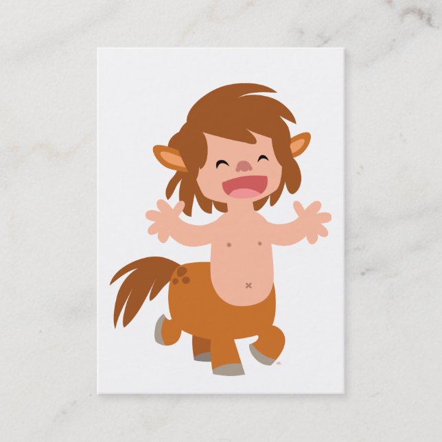 Kleiner Cartoon Centaur ACEO/Visitenkarte Visitenkarte (Vorderseite)