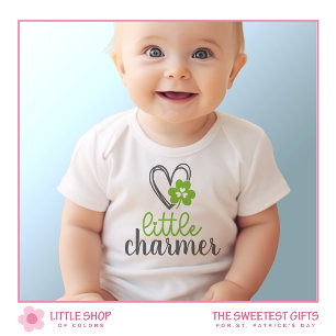 Kleiner Charmer Shamrock St. Patrick's Day Baby Strampler